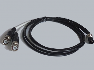 M12 5P connector male to overmold 2*BND